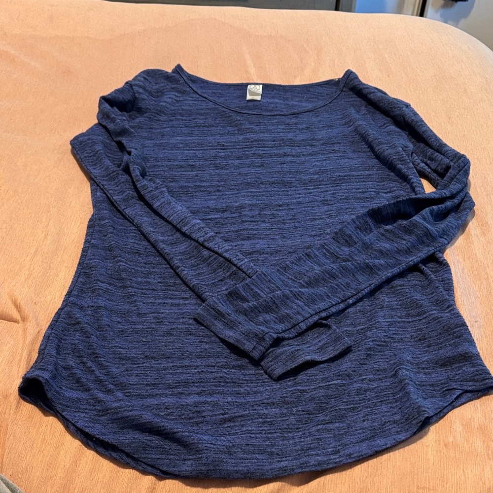 Blue Long Sleeve Top